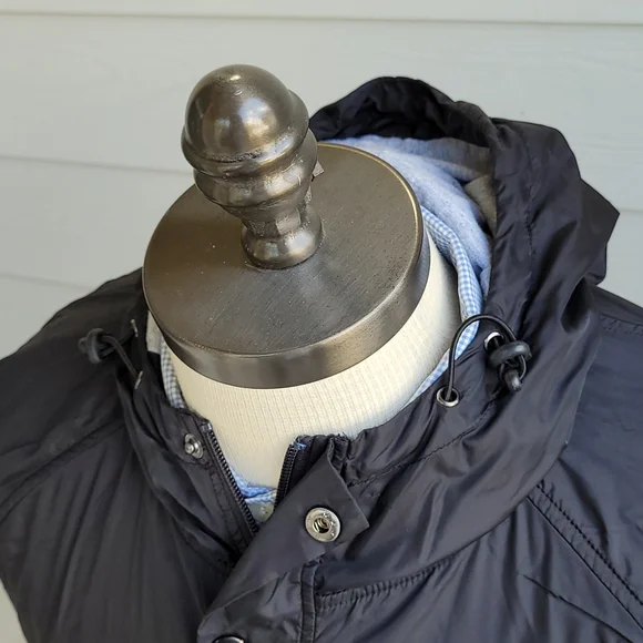 RIPNDIP‎ Black Silver Nylon Hood Mens Sz L Half Zip Pullover Windbreaker Jacket - Picture 5 of 11